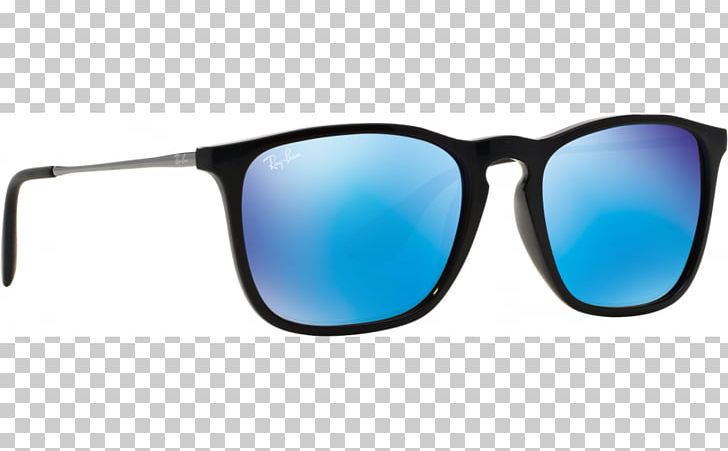 Goggles Sunglasses Blue Ray-Ban Chris PNG, Clipart, Aqua, Azure, Ban, Blue, Eyewear Free PNG Download