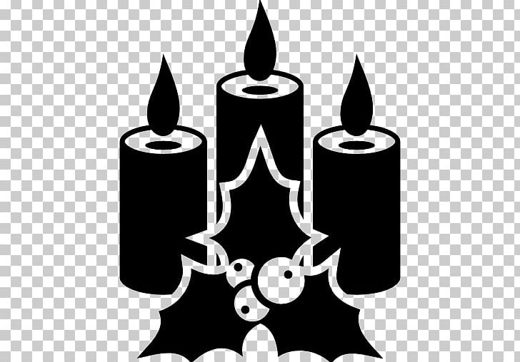 Christmas Decoration Computer Icons Candle PNG, Clipart, Black, Black And White, Candle, Christmas, Christmas Candle Free PNG Download