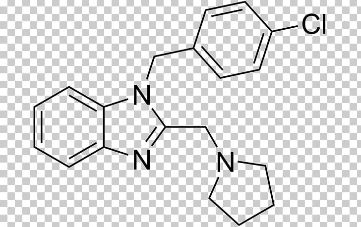 Indole Chemical Substance Clemizole Benzimidazole H1 Antagonist PNG, Clipart, Angle, Antihistamine, Area, Benzimidazole, Black And White Free PNG Download