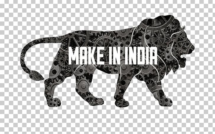 Make In India Government Of India Prime Minister Of India Manufacturing PNG, Clipart, Big Cats, Black And White, Carnivoran, Cat Like Mammal, Company Free PNG Download
