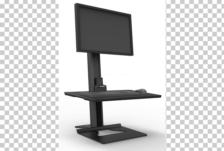 Computer Keyboard Sit-stand Desk Laptop Computer Monitors Workstation PNG, Clipart, Angle, Computer, Computer Keyboard, Computer Monitor Accessory, Computer Monitors Free PNG Download