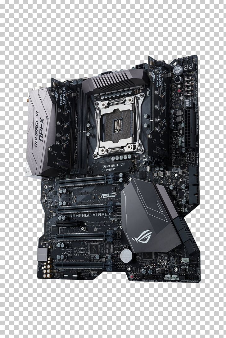 ROG GAMING MOTHERBOARD ROG RAMPAGE VI APEX Intel X299 LGA 2066 ASUS PRIME X299-A PNG, Clipart, Asus, Computer Hardware, Electronic Device, Electronics, Electronics Accessory Free PNG Download