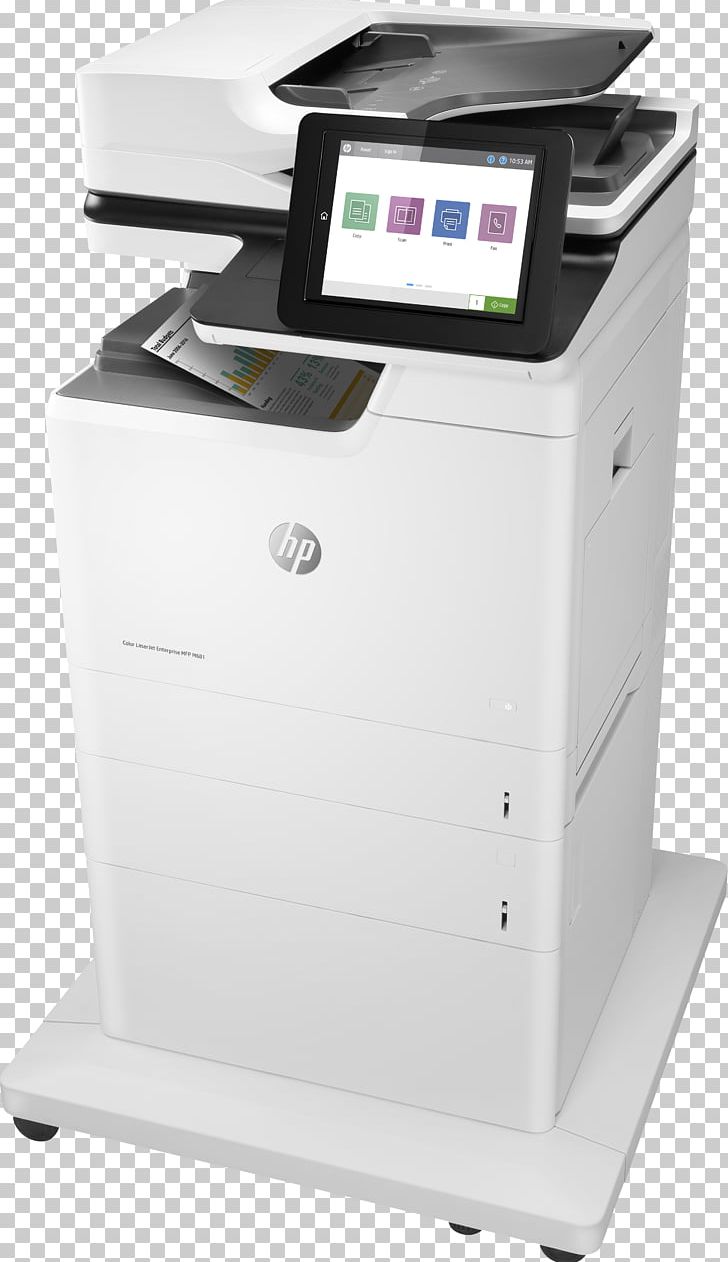 Hewlett-Packard HP LaserJet Enterprise Flow M681f Color Multifunction Printer HP (Canada) ML Color LaserJet ENT MFP J8A10A#BGJ HP Color LaserJet Enterprise MFP M681f Multi-function Printer PNG, Clipart, Angle, Brands, Dots Per Inch, Electronic Device, Hewlettpackard Free PNG Download