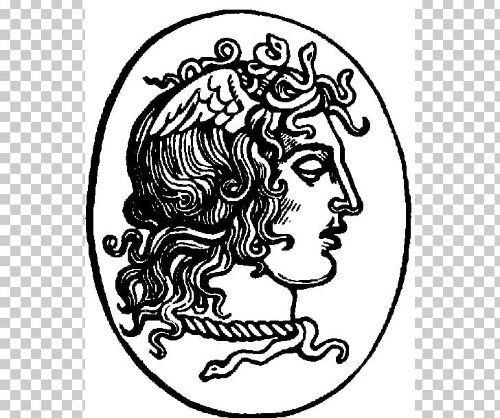 Medusa Greek Mythology Epic Poetry PNG, Clipart, Athena, Black, Black And White, Circle, Deity Free PNG Download
