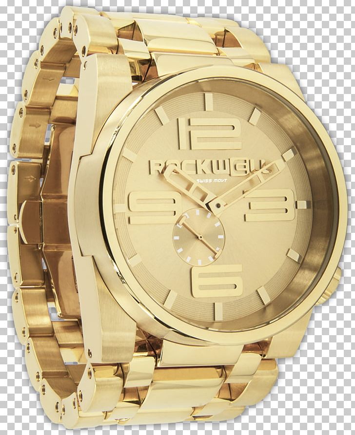 Automatic Watch Swiss Made Gold Rockwell Time PNG, Clipart, Accessories, Automatic Watch, Beige, Brand, Brown Free PNG Download