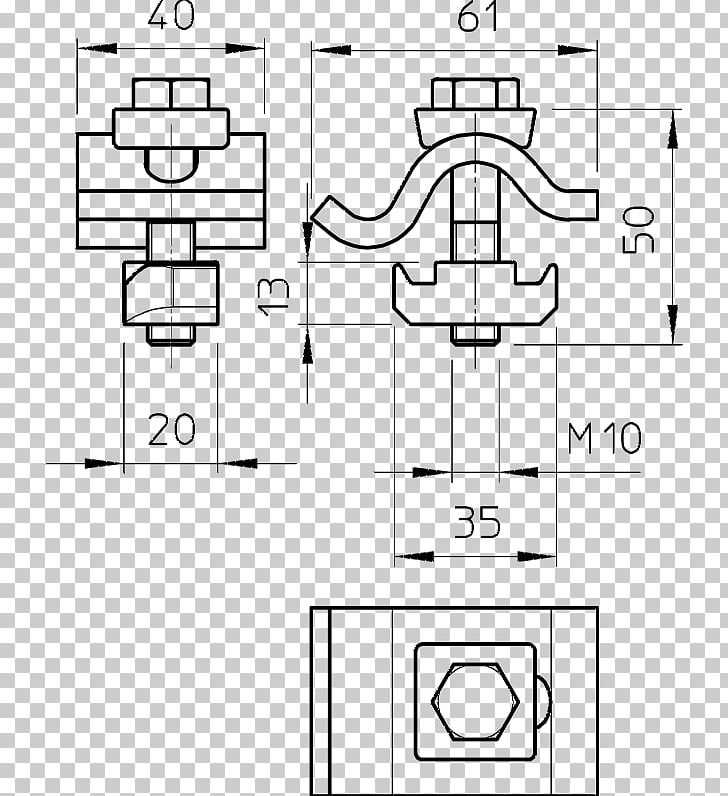 Technical Drawing OBO BETTERMANN Hungary Kft. Pattern PNG, Clipart, Angle, Area, Artwork, Black And White, Diagram Free PNG Download