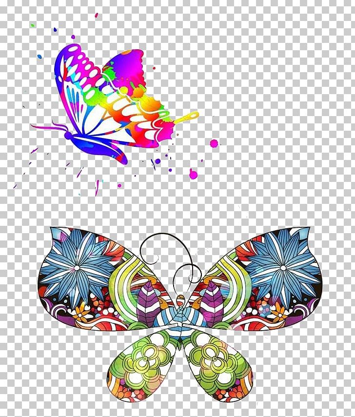 Butterfly Illustration PNG, Clipart, Beautiful, Beautiful Butterfly, Butterflies And Moths, Butterfly, Color Free PNG Download