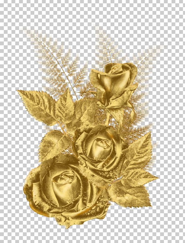 Gold Flower Rose PNG, Clipart, Brass, Clip Art, Desktop Wallpaper, Download, Encapsulated Postscript Free PNG Download