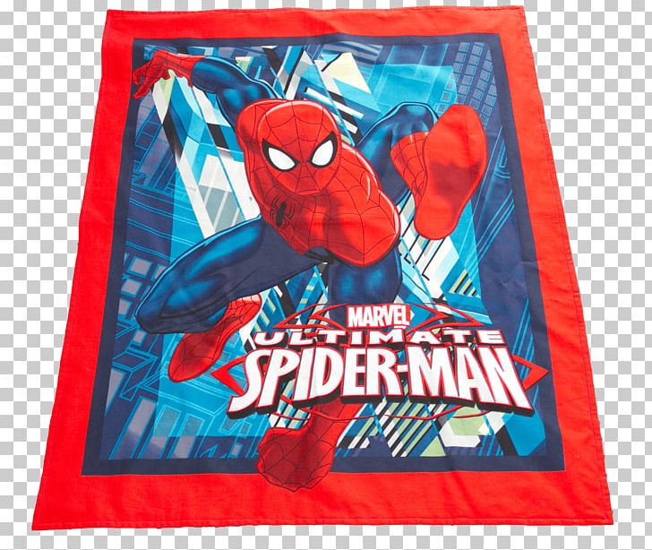 Ultimate Spider-Man Textile Superhero Marvel Comics PNG, Clipart, Advertising, Banner, Blue, Comic Book, Comics Free PNG Download