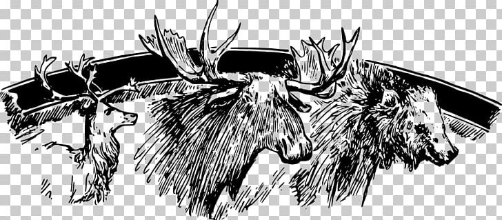 Reindeer PNG, Clipart, Animal, Bear, Black And White, Caribou, Cartoon Free PNG Download