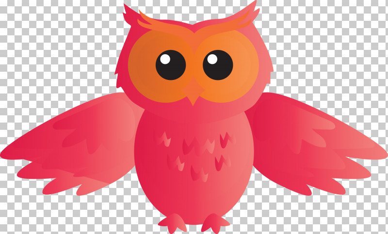 Owl Bird Pink Cartoon Bird Of Prey PNG, Clipart, Animation, Beak, Bird, Bird Of Prey, Cartoon Free PNG Download