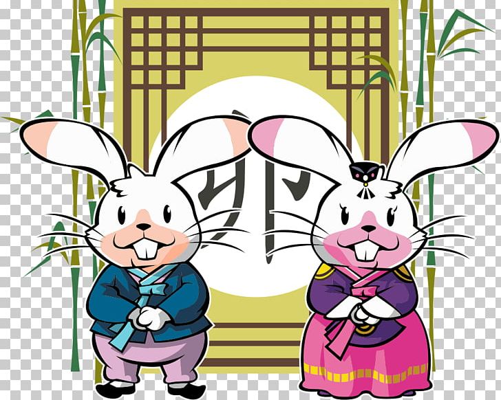 China Chinese Zodiac Dog Rabbit PNG, Clipart, Animal, Animal Illustration, Art, Bamboo Border, Bamboo Leaves Free PNG Download