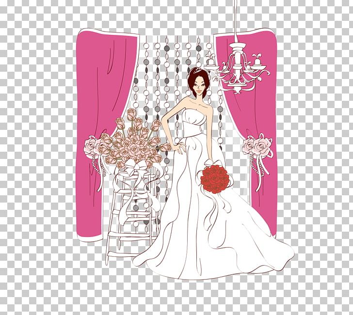 Bride Contemporary Western Wedding Dress Illustration PNG, Clipart, Beauty, Bride And Groom, Bride Groom, Brides, Bride Vector Free PNG Download