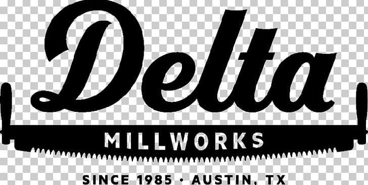 Delta Millworks Logo Yakisugi Siding Wood PNG, Clipart, Austin, Austin Texas, Black And White, Brand, Delta Free PNG Download