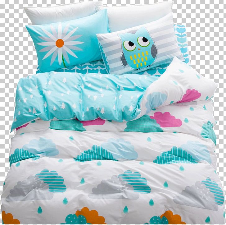 Pillow Bedding Bed Sheets Textile PNG, Clipart, Aqua, Bed, Bedding, Bed Sheet, Bed Sheets Free PNG Download
