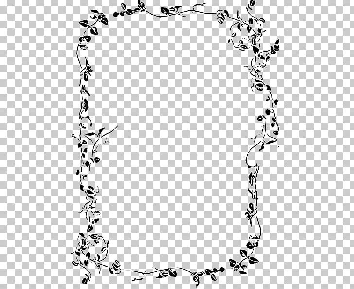 Border White Leaf PNG, Clipart, Art, Black, Black And White, Body Jewelry, Border Free PNG Download