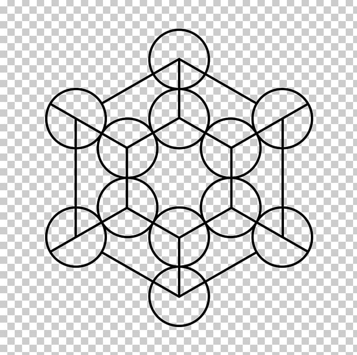 Metatron's Cube Overlapping Circles Grid Sacred Geometry PNG, Clipart, Angle, Area, Black And White, Circle, Cube Free PNG Download
